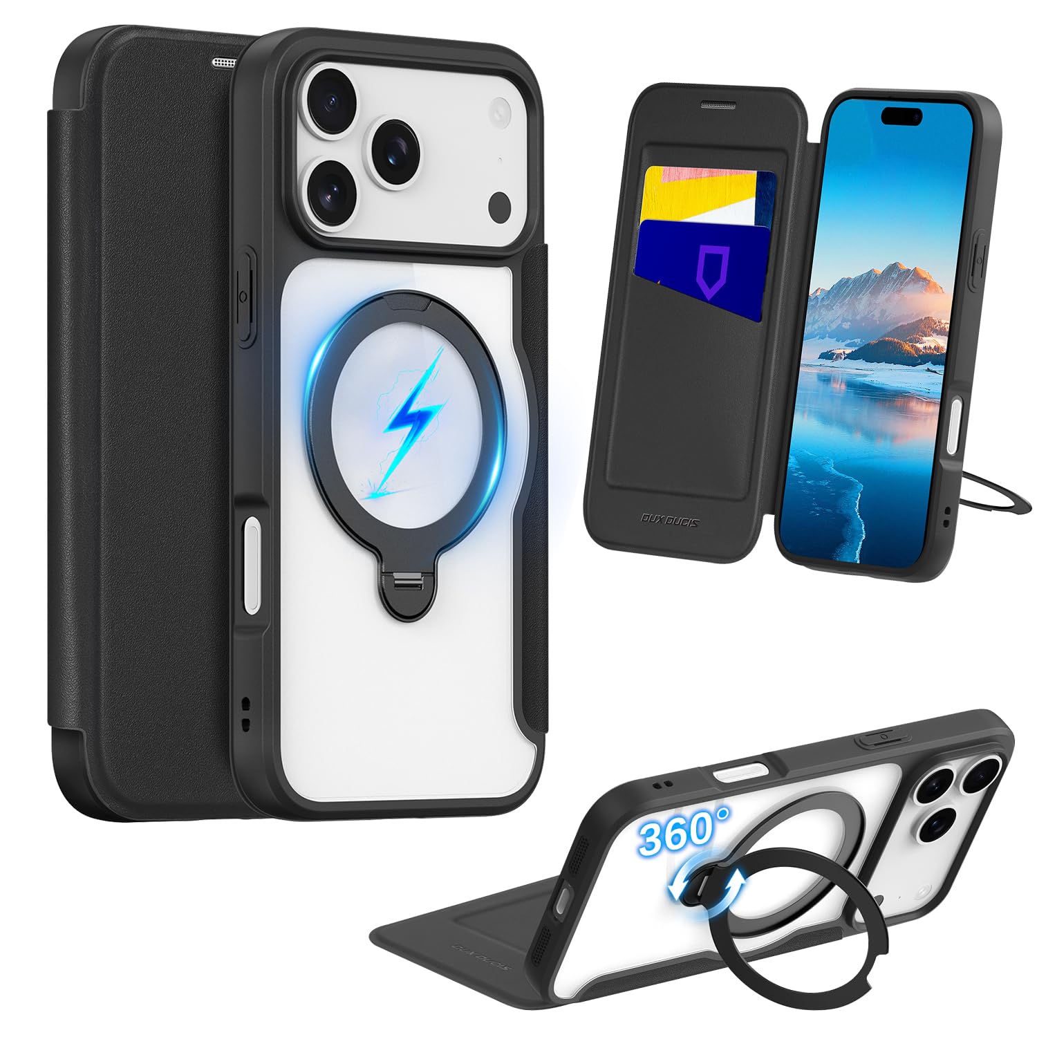 Amazon.co.jp: Fadkzyxr iPhone 17 Pro 用 ケース 手帳型 カード収納